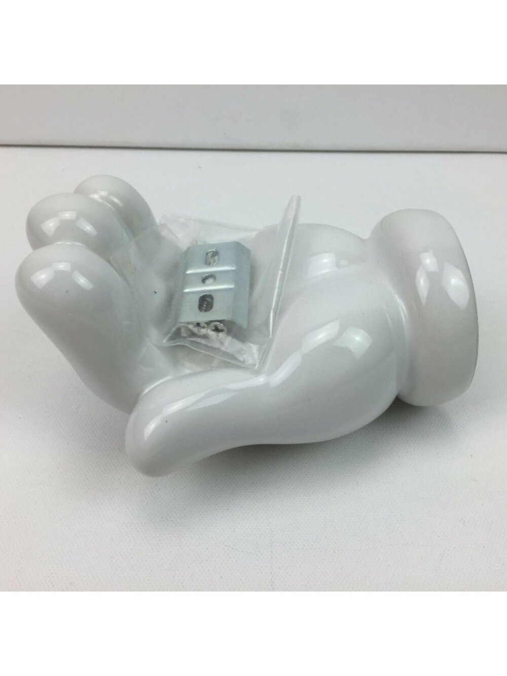 Disney Scattered Mickey Mouse Parts White Hand Glove Soap Dish Hardware Included